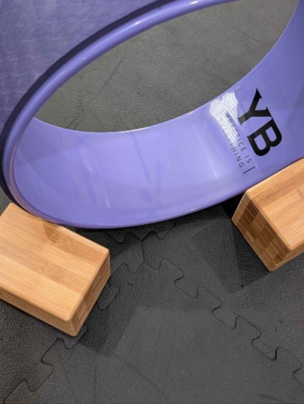 Yoga Body Wheel And Bamboo Yoga Blocks